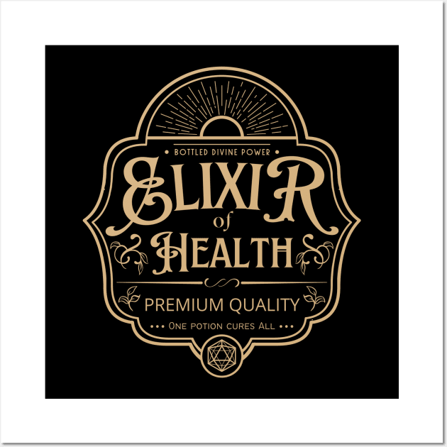 Elixir of Health: Gold Version Wall Art by Milmino